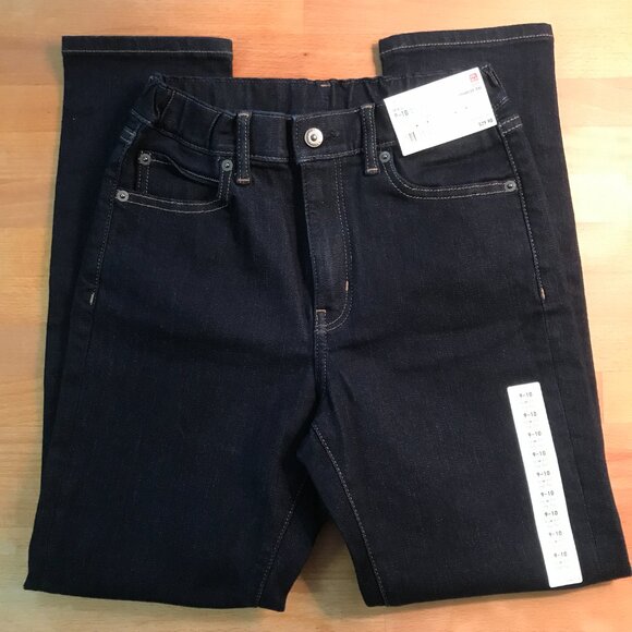Uniqlo Kids Girls Ultra Stretch Soft Jeans Size 9-10 Slim Fit - Picture 2 of 9